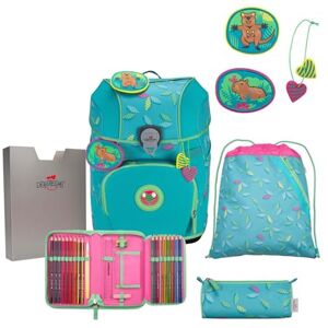DerDieDas Skolväskans set 5 delar. ErgoFlex Tiny Superflash paradis, Turkos, Medium DerDieDas Skolväskans set 5 delar. ErgoFlex Tiny Superflash paradis, Turkos, Medium