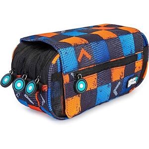 Grafoplás Match, skolväska med tre fack, unisex, barn, tryckt, 23 x 10 x 10 cm, tryckt, 23 x 10 x 10 cm, pennfodral med tre fack med flik, Tryckt, 23x10x10cm, Pennfodral med tre fack med klaff Grafoplás Match, skolväska med tre fack, unisex, barn, tryckt, 23 x 10 x 10 cm, tryckt, 23 x 10 x 10 cm, pennfodral med tre fack med flik, Tryckt, 23x10x10cm, Pennfodral med tre fack med klaff