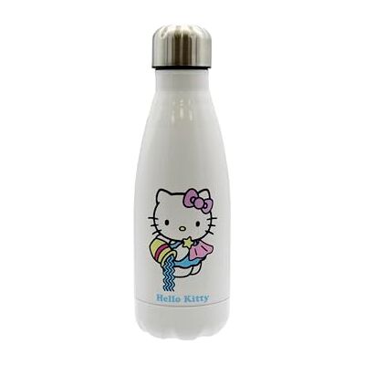 CYPBRANDS CyP Brands, Hello Kitty, Sanrio, flaska, vattenflaska, flaska, drickflaska, horoskop, akvarium, 550 ml, färg: vit, officiell produkt CYPBRANDS CyP Brands, Hello Kitty, Sanrio, flaska, vattenflaska, flaska, drickflaska, horoskop, akvarium, 550 ml, färg: vit, officiell produkt