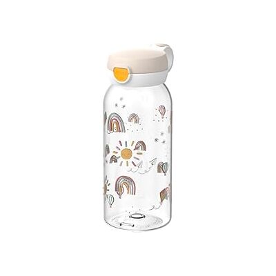 Mepal Dricksflaska med Flipplock Campus Locket Öppnas med en Knapptryckning För Kolsyrade Drycker Vattenflask Läckagesäker och Diskmaskinssäker 600 ml Sunshine & Rainbow Mepal Dricksflaska med Flipplock Campus Locket Öppnas med en Knapptryckning För Kolsyrade Drycker Vattenflask Läckagesäker och Diskmaskinssäker 600 ml Sunshine & Rainbow
