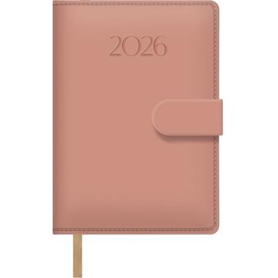 DOHE Dagbok 2026 – Sida dag, storlek 12,5 x 18 cm, mjukt PU-läder omslag, magnetstängning med klaff, bokmärken, 12 månader januari till december, årlig spansk planerare Pretty Pink DOHE Dagbok 2026 – Sida dag, storlek 12,5 x 18 cm, mjukt PU-läder omslag, magnetstängning med klaff, bokmärken, 12 månader januari till december, årlig spansk planerare Pretty Pink