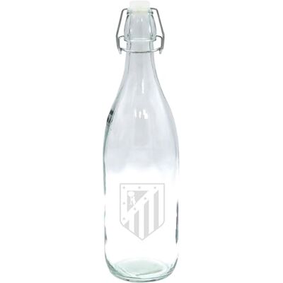 CYPBRANDS CyP Brands – Atlético de Madrid, vattenflaska, glasflaska, 1 l kapacitet, transparent, vapen från Atlético de Madrid, officiell produkt CYPBRANDS CyP Brands – Atlético de Madrid, vattenflaska, glasflaska, 1 l kapacitet, transparent, vapen från Atlético de Madrid, officiell produkt