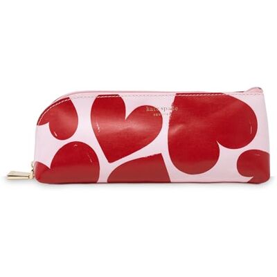 kate spade new york Fodral med skoltillbehör, blixtlåsficka med 2 pennor, Sharpener, Eraser och linjal, Hjärtan, 7.6 cm x 5 cm x 20 cm, Traditionell kate spade new york Fodral med skoltillbehör, blixtlåsficka med 2 pennor, Sharpener, Eraser och linjal, Hjärtan, 7.6 cm x 5 cm x 20 cm, Traditionell