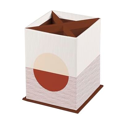 Clairefontaine 116076C en multifunktionell kartongpenna/pennor/pennor i varma färger och geometriska former fyrkant 8,5 x 8,5 x 11 cm Home Office Terracotta Collection Clairefontaine 116076C en multifunktionell kartongpenna/pennor/pennor i varma färger och geometriska former fyrkant 8,5 x 8,5 x 11 cm Home Office Terracotta Collection