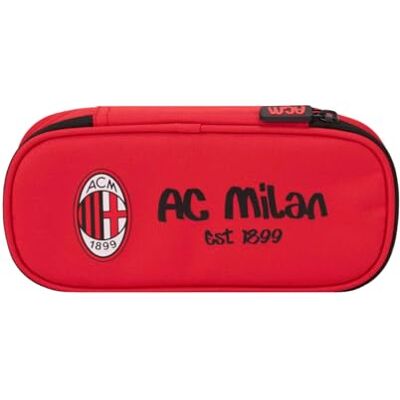 AC Milan - Astuccio 1 Zip - Nero/Rosso - Unisex - Pencil Case AC Milan - Astuccio 1 Zip - Nero/Rosso - Unisex - Pencil Case