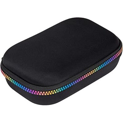 ZIPIT Colorz 3-ring pärm pennfodral för pojkar och flickor, Svart och regnbåge, Pencil Box, samtida ZIPIT Colorz 3-ring pärm pennfodral för pojkar och flickor, Svart och regnbåge, Pencil Box, samtida