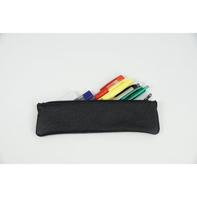 TimeTEX – pennskrin pennfodral av buffelläder för A4- och A5-skolplanerare och böcker mått: 21 x 5,5 cm färg: svart TimeTEX – pennskrin pennfodral av buffelläder för A4- och A5-skolplanerare och böcker mått: 21 x 5,5 cm färg: svart