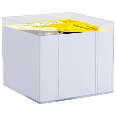 Idena 11184 – Anteckningslåda, transparent, 9 x 9 x 8 cm, inkl. 700 ark anteckningsblock, FSC-Mix papper i vitt Idena 11184 – Anteckningslåda, transparent, 9 x 9 x 8 cm, inkl. 700 ark anteckningsblock, FSC-Mix papper i vitt