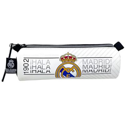CYPBRANDS CyP Brands- Real Madrid, fodral, fodral, cylindriskt fodral, skolmaterial, vit, officiell produkt, Vit, Estandar CYPBRANDS CyP Brands- Real Madrid, fodral, fodral, cylindriskt fodral, skolmaterial, vit, officiell produkt, Vit, Estandar