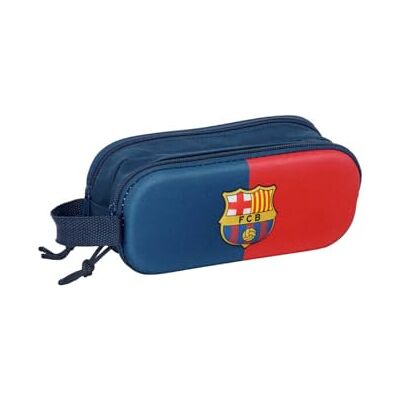 safta F.C. Barcelona 3D 3D dubbelt fodral, barnfodral, barnfodral, perfekt för skolbarn, bekväm och mångsidig, kvalitet och styrka, 21x6x8 cm safta F.C. Barcelona 3D 3D dubbelt fodral, barnfodral, barnfodral, perfekt för skolbarn, bekväm och mångsidig, kvalitet och styrka, 21x6x8 cm