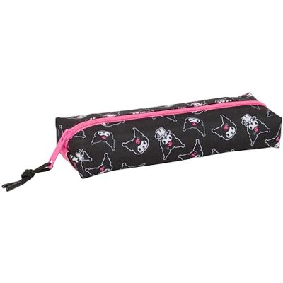 safta KUROMI Rektangulärt pennfodral för barn, barnfodral, perfekt för skolbarn, bekväm och mångsidig, kvalitet och styrka, 22 x 7 x 40 cm, Svart/rosa, M, Avslappnad safta KUROMI Rektangulärt pennfodral för barn, barnfodral, perfekt för skolbarn, bekväm och mångsidig, kvalitet och styrka, 22 x 7 x 40 cm, Svart/rosa, M, Avslappnad