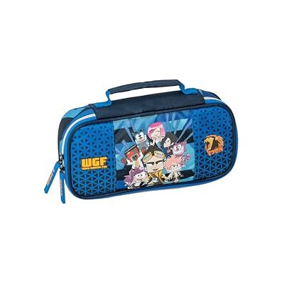 Franco Cosimo Panini LYON GAMER Officiell Lyon Gamer-väska, väska och ryggsäck, med praktisk dragkedja, presentidé för barn och flickor, 22,5 x 6 cm x 10 cm, blå, Blå, Vardaglig Franco Cosimo Panini LYON GAMER Officiell Lyon Gamer-väska, väska och ryggsäck, med praktisk dragkedja, presentidé för barn och flickor, 22,5 x 6 cm x 10 cm, blå, Blå, Vardaglig