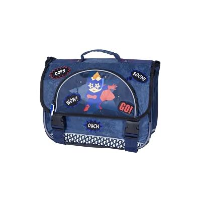 ICU Hero 2 fack skolväska, 36 cm x 27 cm x 14 cm, blå ICU Hero 2 fack skolväska, 36 cm x 27 cm x 14 cm, blå