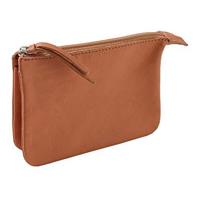 Clairefontaine 410002C Liten mapp (av läder med 2 fack, 13 x 9 cm) 1 naturlig Clairefontaine 410002C Liten mapp (av läder med 2 fack, 13 x 9 cm) 1 naturlig
