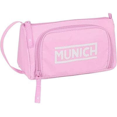 safta MUNICH ROSA Pennfodral med full hopfällbar ficka, barnfodral, barnfodral, perfekt för skolbarn, bekväm och mångsidig, kvalitet och styrka, 20 x 8,5 x 11 cm, färg, Rosa, Estándar, Avslappnad safta MUNICH ROSA Pennfodral med full hopfällbar ficka, barnfodral, barnfodral, perfekt för skolbarn, bekväm och mångsidig, kvalitet och styrka, 20 x 8,5 x 11 cm, färg, Rosa, Estándar, Avslappnad