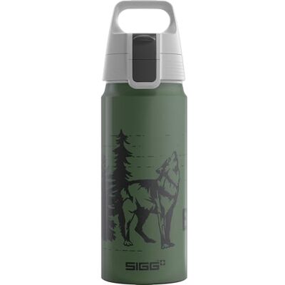 Sigg – Alu drickflaska barn – WMB ONE Brave Wolf – lämplig för kolsyrade drycker – läckagesäker – fjäderlätt – BPA-fri – klimatneutralt certifierad – sport och skola – grön – 0,6 l Sigg – Alu drickflaska barn – WMB ONE Brave Wolf – lämplig för kolsyrade drycker – läckagesäker – fjäderlätt – BPA-fri – klimatneutralt certifierad – sport och skola – grön – 0,6 l