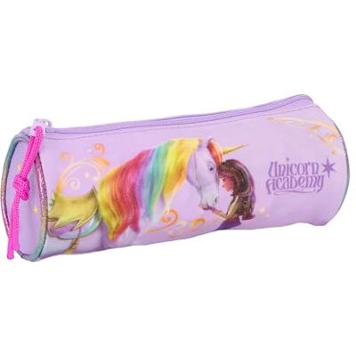 safta UNICORN ACADEMY runt skolfodral, barnfodral, barnfodral, perfekt för barn i åldrarna 5 till 14 år, bekvämt och mångsidigt, kvalitet och styrka, 20 x 7 cm, Lila, M, Avslappnad safta UNICORN ACADEMY runt skolfodral, barnfodral, barnfodral, perfekt för barn i åldrarna 5 till 14 år, bekvämt och mångsidigt, kvalitet och styrka, 20 x 7 cm, Lila, M, Avslappnad