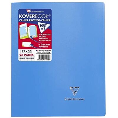 Clairefontaine 951413C en uppsättning med 10 gröna Koverbook häftade anteckningsböcker 17 x 22 cm 96 sidor med stora rutor 90 g vitt papper Ogenomskinlig polypro omslag Clairefontaine 951413C en uppsättning med 10 gröna Koverbook häftade anteckningsböcker 17 x 22 cm 96 sidor med stora rutor 90 g vitt papper Ogenomskinlig polypro omslag