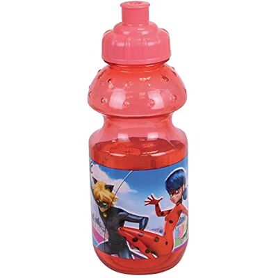 Fun House 006083 MIRACULOUS LADYBUG GOURDE 350 ml för barn röd Fun House 006083 MIRACULOUS LADYBUG GOURDE 350 ml för barn röd