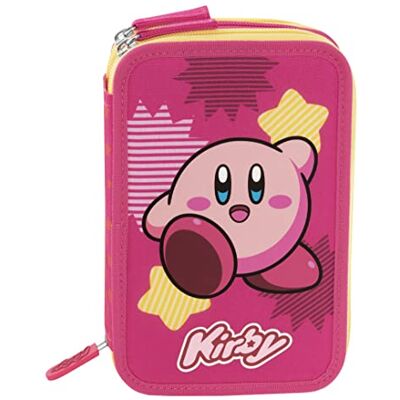 Franco Cosimo Panini Kirby med Frixion penna, 3 dragkedja pennfodral, unisex barn och tonåringar, rosa (rosa) 68119, rosa, vardaglig, Rosa, ledig Franco Cosimo Panini Kirby med Frixion penna, 3 dragkedja pennfodral, unisex barn och tonåringar, rosa (rosa) 68119, rosa, vardaglig, Rosa, ledig