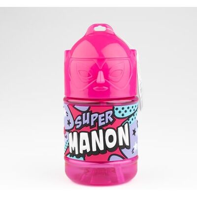 SUPER GOURDE Anpassad barnflaska, vattenflaska med sugrör Super Manon SUPER GOURDE Anpassad barnflaska, vattenflaska med sugrör Super Manon