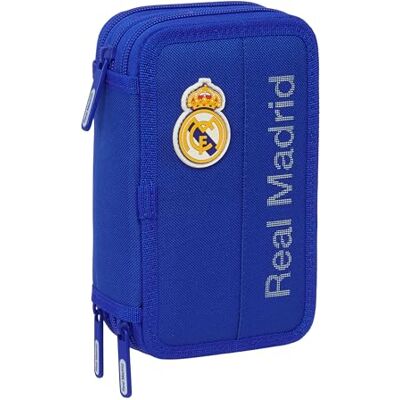 safta REAL MADRID Skolväska med 37 användbara tillbehör, barnfodral, barnfodral, perfekt för barn i åldrarna 5 till 14 år, bekväm och mångsidig, kvalitet och styrka, 12,5 x 5,5 x 19,5 cm safta REAL MADRID Skolväska med 37 användbara tillbehör, barnfodral, barnfodral, perfekt för barn i åldrarna 5 till 14 år, bekväm och mångsidig, kvalitet och styrka, 12,5 x 5,5 x 19,5 cm