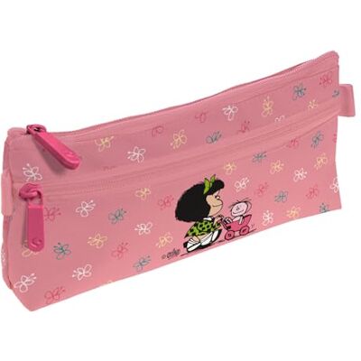 Grafoplás Mafalda babyvagnsfodral, platt, 2 fickor, 23 x 10 cm, fack med dragkedja, lättöppnade handtag, skolmaterial och som present, Rosa, 23x10x4cm, Platt skolväska med stort mittfack Grafoplás Mafalda babyvagnsfodral, platt, 2 fickor, 23 x 10 cm, fack med dragkedja, lättöppnade handtag, skolmaterial och som present, Rosa, 23x10x4cm, Platt skolväska med stort mittfack