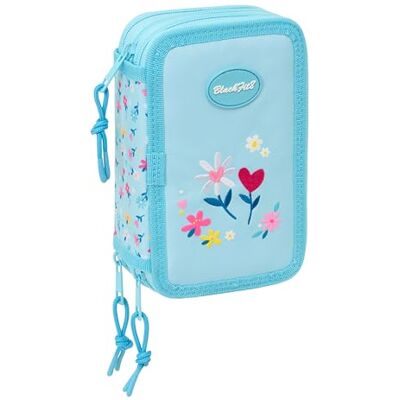 safta BLACKFIT8 Petals Skolfodral med 37 medföljande hjälpmedel, barnfodral, barnfodral, perfekt för barn i åldrarna 5 till 14 år, bekvämt och mångsidigt, kvalitet och styrka, 12,5 x 5,5 x 19,5 cm safta BLACKFIT8 Petals Skolfodral med 37 medföljande hjälpmedel, barnfodral, barnfodral, perfekt för barn i åldrarna 5 till 14 år, bekvämt och mångsidigt, kvalitet och styrka, 12,5 x 5,5 x 19,5 cm