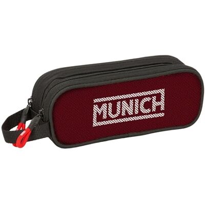 safta MUNICH VULCAN Dubbelt pennfodral för barn, barnfodral, perfekt för skolbarn, bekväm och mångsidig, kvalitet och styrka, 21x6x8 cm, svart, M, Avslappnad safta MUNICH VULCAN Dubbelt pennfodral för barn, barnfodral, perfekt för skolbarn, bekväm och mångsidig, kvalitet och styrka, 21x6x8 cm, svart, M, Avslappnad