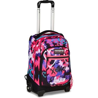 Mitama DR Junior TYELOVE Vagn, Fuchsia och lila, med mega-fack och dubbla handtag, grundskola och mellanstadium, vagn för flickor, fritid, Fuchsia och lila, Taglia Unica, Vardaglig Mitama DR Junior TYELOVE Vagn, Fuchsia och lila, med mega-fack och dubbla handtag, grundskola och mellanstadium, vagn för flickor, fritid, Fuchsia och lila, Taglia Unica, Vardaglig