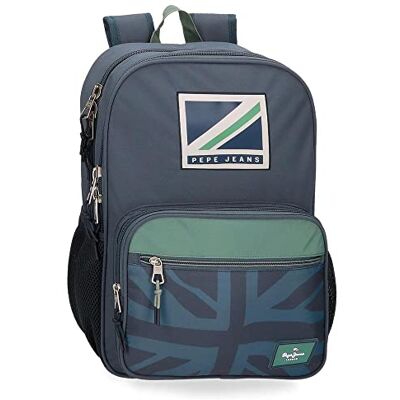 Pepe Jeans Tom Skolryggsäck Dubbelfack Adaptivt till Vagn Blå 30x40x13 cms Polyester 15,6L, Blå, Talla única, Skolryggsäck med dubbla fack kan anpassas till vagn Pepe Jeans Tom Skolryggsäck Dubbelfack Adaptivt till Vagn Blå 30x40x13 cms Polyester 15,6L, Blå, Talla única, Skolryggsäck med dubbla fack kan anpassas till vagn