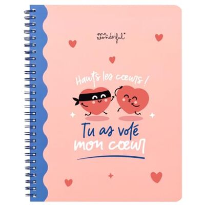 Mr. Wonderful A5 anteckningsbok Hearts Hearts Hearts! Du stal mitt hjärta med 100 linjerade sidor innehåller 3 ark klistermärken Mr. Wonderful A5 anteckningsbok Hearts Hearts Hearts! Du stal mitt hjärta med 100 linjerade sidor innehåller 3 ark klistermärken