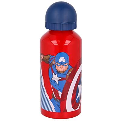 Stor Liten aluminiumflaska 400 ml Avengers Comic Heroes Stor Liten aluminiumflaska 400 ml Avengers Comic Heroes