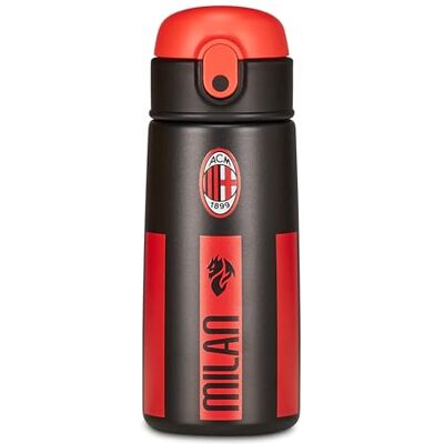 Seven Milan Termisk Vattenflaska, Svart, Hålla Temperatur upp till 24 h, Vattenflaska Dagis, Grundskola och Fritid, Barn, Fotboll, Svart, Modern Seven Milan Termisk Vattenflaska, Svart, Hålla Temperatur upp till 24 h, Vattenflaska Dagis, Grundskola och Fritid, Barn, Fotboll, Svart, Modern