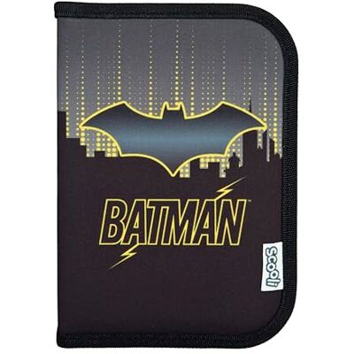 Scooli Fyllt pennfodral Batman pennfodral med pennor och tillbehör av hög kvalitet perfekt för skolan, fritiden och resor från 6 år Scooli Fyllt pennfodral Batman pennfodral med pennor och tillbehör av hög kvalitet perfekt för skolan, fritiden och resor från 6 år