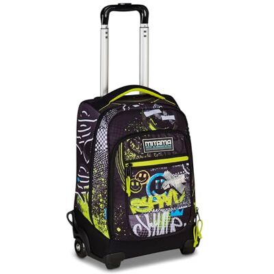 Mitama Trolley DR Junior URBANSMILE, grå, med Mega fack och dubbla handtag, grundskola och mellanstadium, Vagn för fritid, barn och pojkar, Grå, Taglia Unica, Vardaglig Mitama Trolley DR Junior URBANSMILE, grå, med Mega fack och dubbla handtag, grundskola och mellanstadium, Vagn för fritid, barn och pojkar, Grå, Taglia Unica, Vardaglig