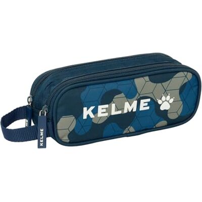 safta KELME EPIC Dubbelt pennfodral för barn, barnfodral, perfekt för skolbarn, bekväm och mångsidig, kvalitet och styrka, 21 x 6 x 8 cm, Marinblå, M, Avslappnad safta KELME EPIC Dubbelt pennfodral för barn, barnfodral, perfekt för skolbarn, bekväm och mångsidig, kvalitet och styrka, 21 x 6 x 8 cm, Marinblå, M, Avslappnad
