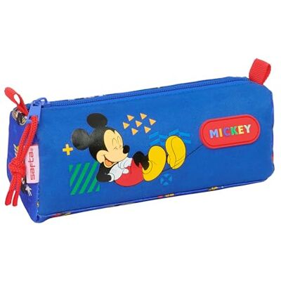 safta MICKEY MOUSE TODAY Pennfodral med dragkedja och fack, barnfodral, barnfodral, perfekt för skolbarn, bekväm och mångsidig, kvalitet och styrka, 21 x 7 x 8 cm safta MICKEY MOUSE TODAY Pennfodral med dragkedja och fack, barnfodral, barnfodral, perfekt för skolbarn, bekväm och mångsidig, kvalitet och styrka, 21 x 7 x 8 cm