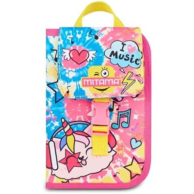 Mitama Skolväska 4 dragkedja, fuchsia, pennhållare tre fack komplett med pennor, blyertspennor, färger, tillbehör ryggsäck, grundskola, flicka, Fuchsia, Modern Mitama Skolväska 4 dragkedja, fuchsia, pennhållare tre fack komplett med pennor, blyertspennor, färger, tillbehör ryggsäck, grundskola, flicka, Fuchsia, Modern