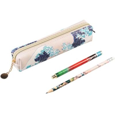 Grupo Erik School Pencil Case With Pen & Pencil Hokusai Cute Pencil Cases, Back To School Supplies, Office Stationery Supplies Japanese Art Gifts, Stationery Gifts Grupo Erik School Pencil Case With Pen & Pencil Hokusai Cute Pencil Cases, Back To School Supplies, Office Stationery Supplies Japanese Art Gifts, Stationery Gifts