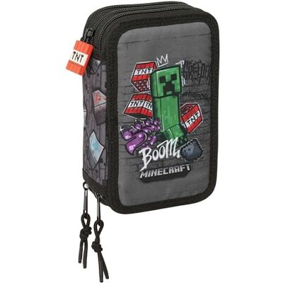 safta MINECRAFT GRAFFITI Skolväska med 37 medföljande hjälpmedel, perfekt för barn i åldrarna 5 till 14 år, bekvämt och mångsidigt, kvalitet och styrka, 12,5 x 5,5 x 19,5 cm safta MINECRAFT GRAFFITI Skolväska med 37 medföljande hjälpmedel, perfekt för barn i åldrarna 5 till 14 år, bekvämt och mångsidigt, kvalitet och styrka, 12,5 x 5,5 x 19,5 cm