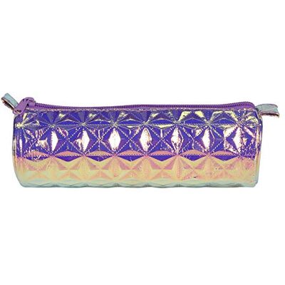 Clairefontaine 420025C Grande Trousse Scolaire Ronde Holograhique 7x22 cm, Violet Clairefontaine 420025C Grande Trousse Scolaire Ronde Holograhique 7x22 cm, Violet