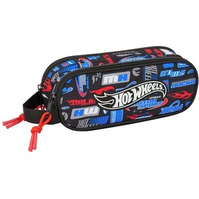 safta HOT WHEELS Dubbelt pennfodral för barn, barnfodral, perfekt för skolbarn, bekväm och mångsidig, kvalitet och styrka, 21 x 6 x 8 cm, Flerfärgad, M, Avslappnad safta HOT WHEELS Dubbelt pennfodral för barn, barnfodral, perfekt för skolbarn, bekväm och mångsidig, kvalitet och styrka, 21 x 6 x 8 cm, Flerfärgad, M, Avslappnad