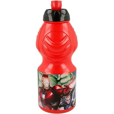 ALMACENESADAN 9990, Sport Avengers flaska, 400ml, BPA-fria återanvändbara plastprodukter ALMACENESADAN 9990, Sport Avengers flaska, 400ml, BPA-fria återanvändbara plastprodukter
