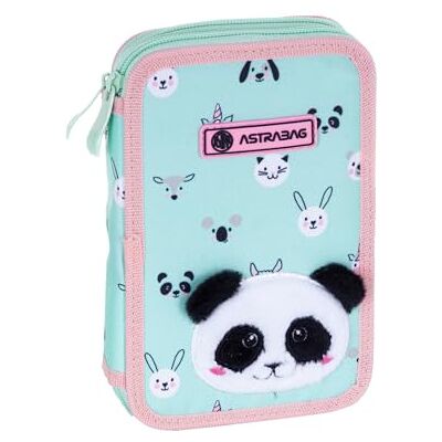 ASTRABAG 503023025 TEDDY PANDA Skolväska, Grön ASTRABAG 503023025 TEDDY PANDA Skolväska, Grön