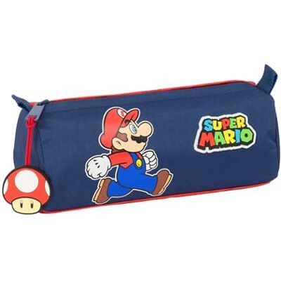 safta SUPER MARIO TRICK Pennfodral med dragkedja och fack, barnfodral, barnfodral, perfekt för skolbarn, bekväm och mångsidig, kvalitet och styrka, 21 x 7 x 8 cm, Mörkblå/röd, M, Avslappnad safta SUPER MARIO TRICK Pennfodral med dragkedja och fack, barnfodral, barnfodral, perfekt för skolbarn, bekväm och mångsidig, kvalitet och styrka, 21 x 7 x 8 cm, Mörkblå/röd, M, Avslappnad
