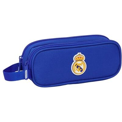 safta REAL MADRID Dubbelt pennfodral för barn, barnfodral, perfekt för skolbarn, bekväm och mångsidig, kvalitet och styrka, 21 x 6 x 8 cm safta REAL MADRID Dubbelt pennfodral för barn, barnfodral, perfekt för skolbarn, bekväm och mångsidig, kvalitet och styrka, 21 x 6 x 8 cm