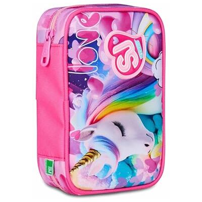 SJ GANG STYLE JAM GANG Speed Case Skolväska, Fuchsia Mono-pennhållare med avtagbar planka, komplett med pennor, blyertspennor, färger, ryggsäck tillbehör, grundskola, flicka SJ GANG STYLE JAM GANG Speed Case Skolväska, Fuchsia Mono-pennhållare med avtagbar planka, komplett med pennor, blyertspennor, färger, ryggsäck tillbehör, grundskola, flicka