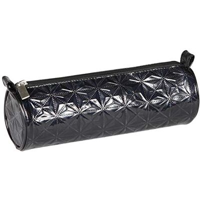 Clairefontaine 420027C Grande Trousse Scolaire Ronde Holograhique 7x22 cm, Noir Clairefontaine 420027C Grande Trousse Scolaire Ronde Holograhique 7x22 cm, Noir