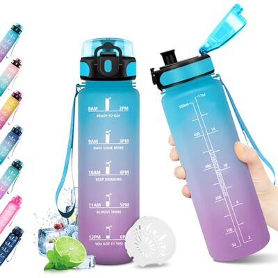 KollyKolla 500 ml vattenflaska för barn, 500 ml, vattenflaska med öppettider, 1 klick öppen, läckagesäker sportflaska, BPA-fri, vattenflaska, för gym, arbete, cykling, vandring KollyKolla 500 ml vattenflaska för barn, 500 ml, vattenflaska med öppettider, 1 klick öppen, läckagesäker sportflaska, BPA-fri, vattenflaska, för gym, arbete, cykling, vandring